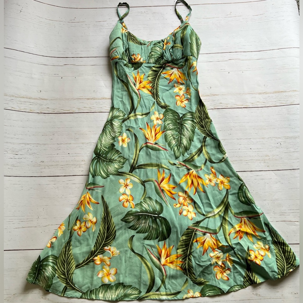 Vintage Aloha Hut Hawaii Tiki Dress Size S Beach Tropical Made in Honolulu